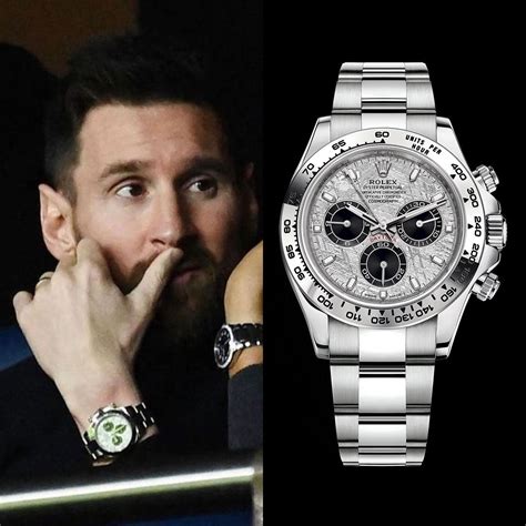 messi rolex daytona|lionel messi blue watch.